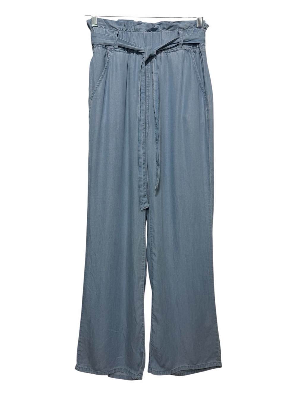 Thread & Supply Women Wide Leg Paperbag Waist High Rise Pants 100% Lyocell Sz S